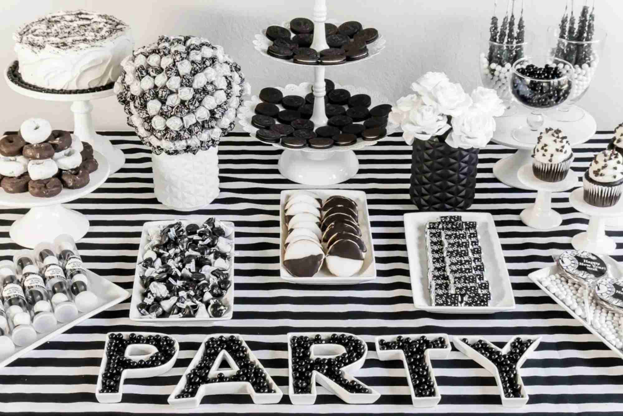 Black And White Party Food Ideas