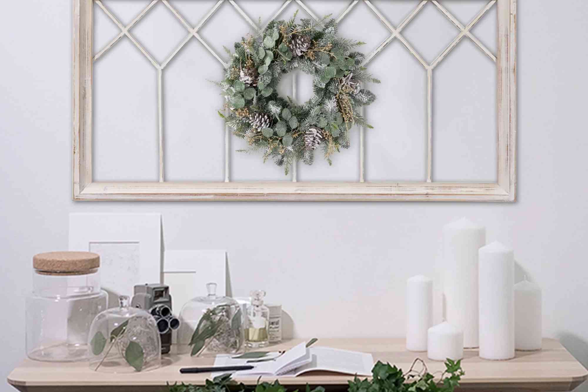 Rustic Window Frame Wall Decor