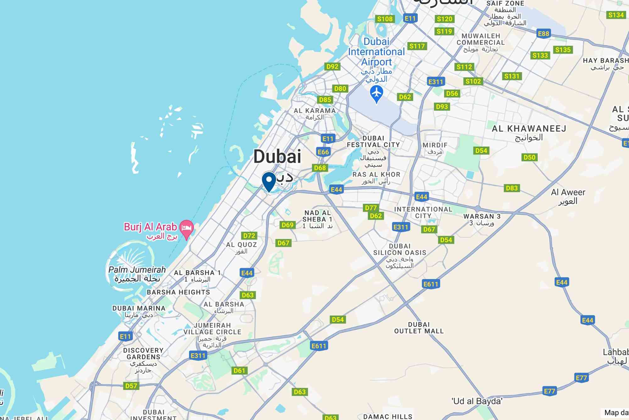 Sajaa Industrial Area Location Map