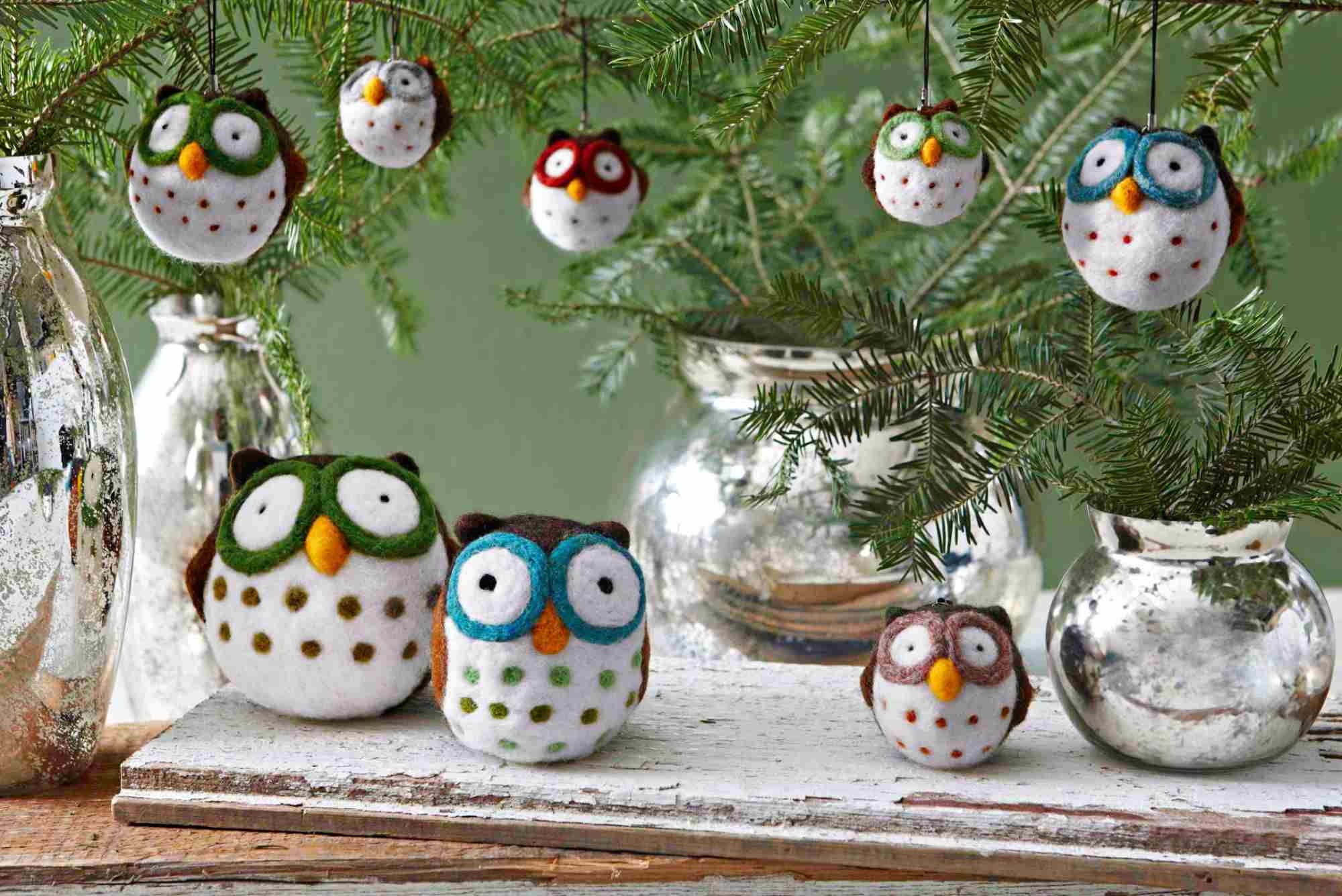 Owl Christmas Tree Decorations